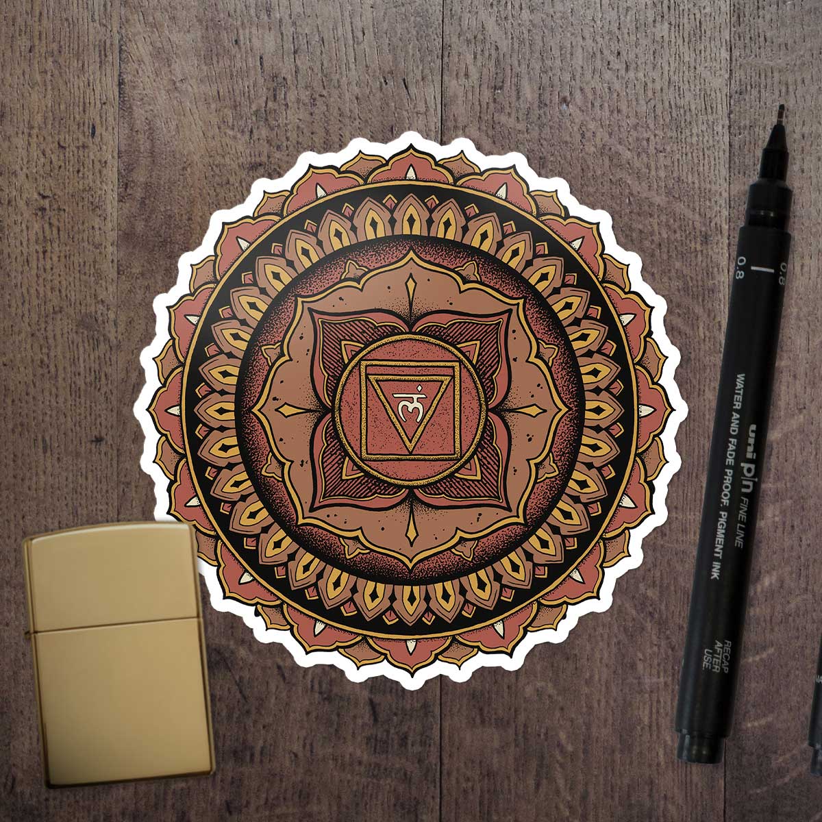 Root Chakra Mandala Sticker