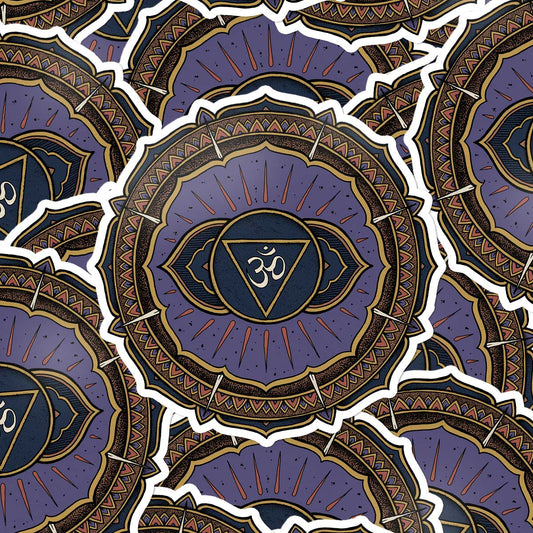 Third Eye Chakra Mandala Sticker