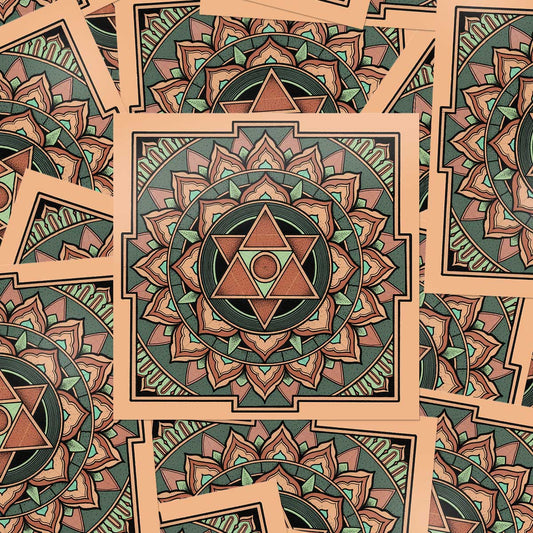 Varahi Yantra Mandala Sticker