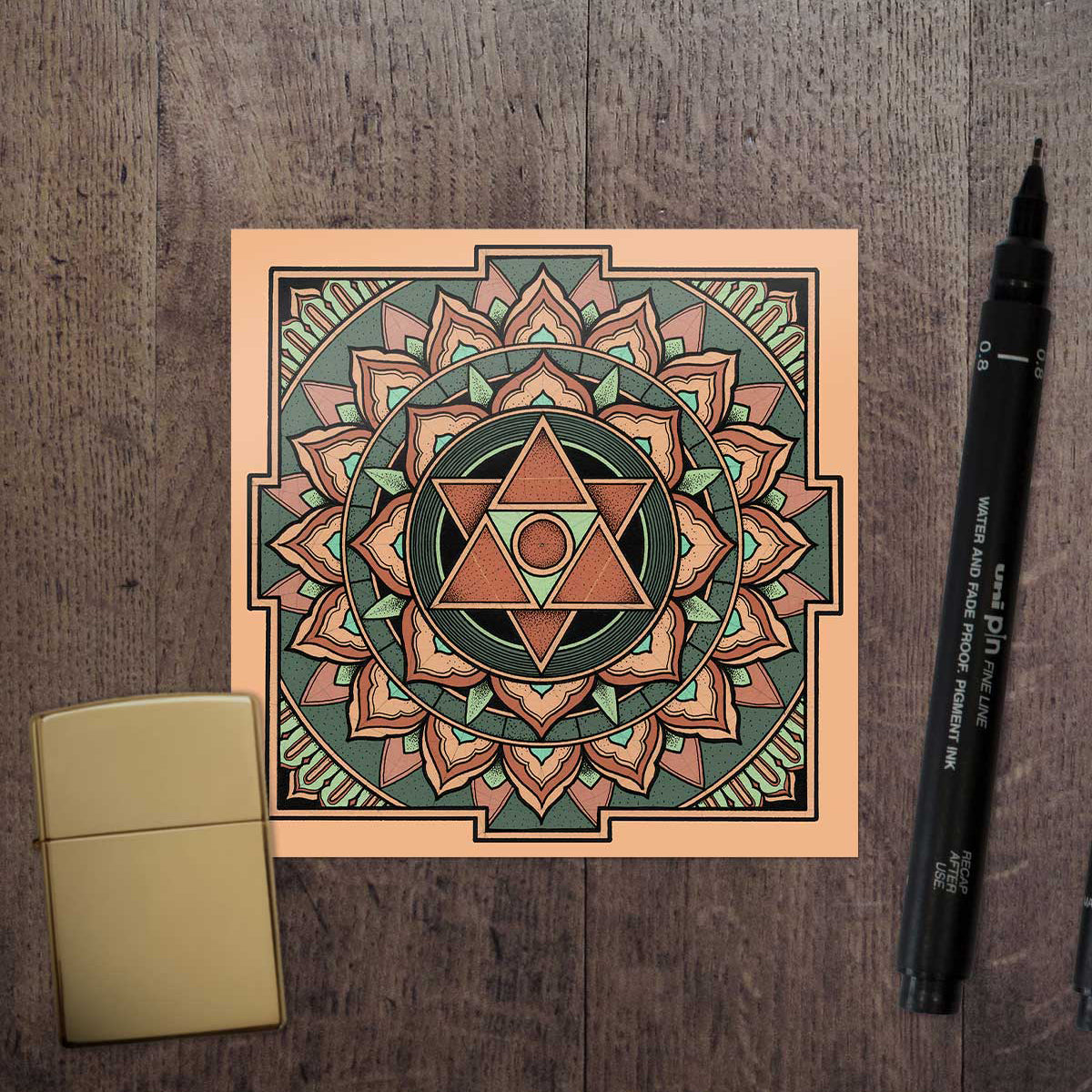 Varahi Yantra Mandala Sticker